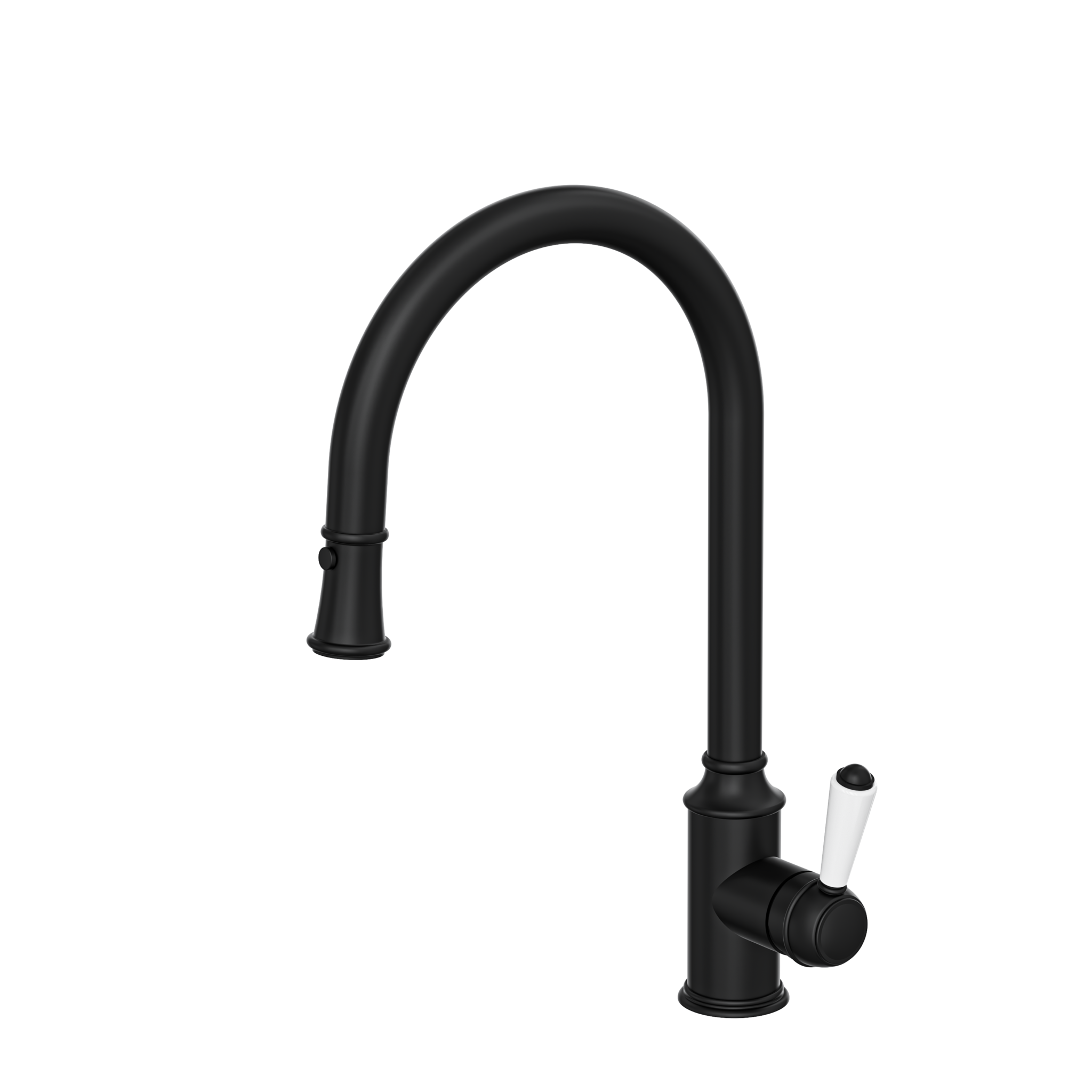 Linsol Matte Black Tommy Pull Out Down Provincial Federation Kitchen Mixer