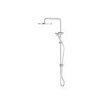 Greens Ashmore Twin Rail Shower Chrome