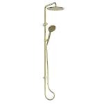 Greens Rocco Twin Rail Shower Brushed Brass