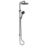 Greens Rocco Twin Rail Shower Matte Black