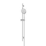 Greens Rocco Adjustable Rail Shower Chrome