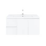 BIANCA 90cm Wall Hung Vanity Cabinet - Right Drawers