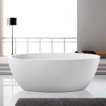 PILATO 1500mm Freestanding Matte White Bath No Overflow