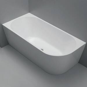 Ovia 1700mm Left Hand Corner Bath Tub Gloss White