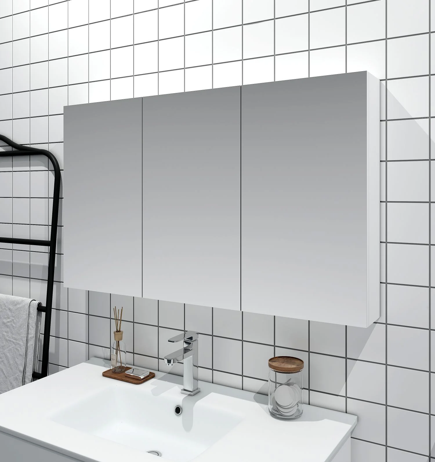 BIANCA 1200mm PVC Shaving Cabinet