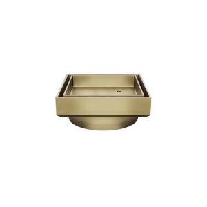 Meir Shower Waste with Tile Insert Tiger Bronze Brushed Gold