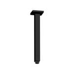Aquaperla Square Black Ceiling Shower Arm 200mm