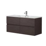 Stella PVC 1500 Walnut Wall Hung Vanity Single Bowl