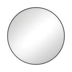 Reba Matte Black Framed Round Mirror 600mm