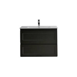 Matte Black Fremantle 750 Wall Hung Vanity