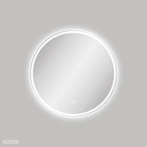 Fienza Reba LED Matte White Framed Mirror, 900mm