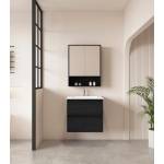 Hera 600mm Wall-Hung Vanity Black Oak