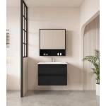 Hera 750mm Wall-Hung Vanity Black Oak