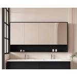 Hera 1500mm Shaving Cabinet Black Oak