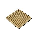 Ovia Mila Brushed Gold Square Slim Grill Linear Floor Waste