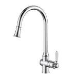 Modern National Bordeaux Traditional Chrome Pull Out Kitchen Sink Mixer