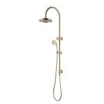 Modern National Montpellier Traditional Brushed Bronze Multifunction Shower Rail 2 in 1