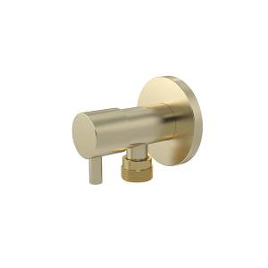 Meir Mini Stop Cistern Tap Tiger Bronze Brushed Gold