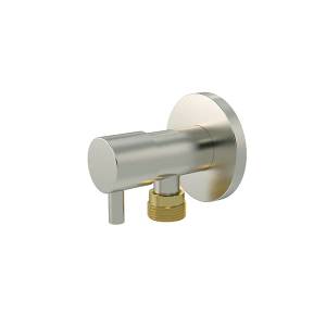 Meir Mini Stop Cistern Tap Brushed Nickel