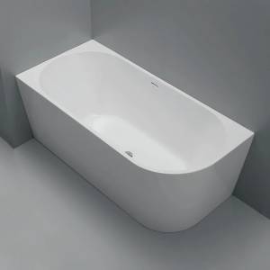 Ovia 1500mm Left Hand Corner Bath Tub Gloss White