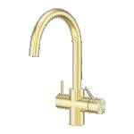 Nero Mecca 3 Way Filtered Mixer Tap Brushed Gold