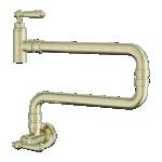 Nero York Wall Mounted Pot Filler Aged Brass