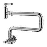 Nero York Wall Mounted Pot Filler Chrome