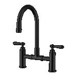 Nero York Bridge Kitchen Set Matte Black