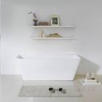 1700mm Ovia Square Back to Wall Bath Tub - Clearance