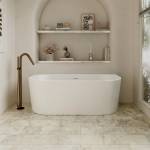 1500mm Ovia Back to Wall Bath Tub