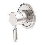 Nero York Shower Mixer With Metal Lever Brushed Nickel