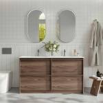 Bella 1500mm Freestanding Cabinet Notaio Walnut