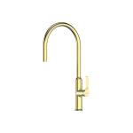 Greens Craft Pulldown Kitchen Mixer with Chef's Spout Brushed Brass