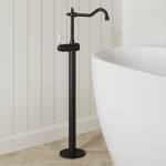 Modern National Bordeaux Freestanding Bath Mixer Matte Black