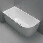 Ovia 1400mm Left Hand Corner Bath Tub Gloss White