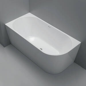 Ovia Matte White 1500mm Left Hand Corner Bath Tub