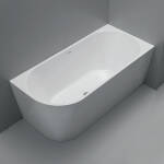 Ovia 1400mm Right Hand Corner Bath Tub Gloss White