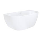 Fienza Keeto 1500mm Back to wall Acrylic Bath Gloss White