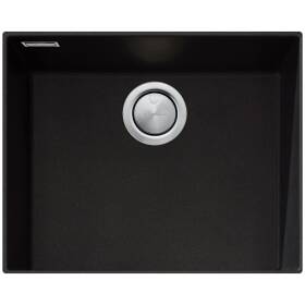 Oliveri Santorini Large Bowl Undermount Sink Black ST-BL1550UOF