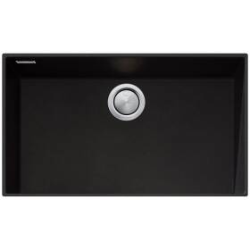 Oliveri Santorini Mega Bowl Undermount Sink Black ST-BL1590UOF