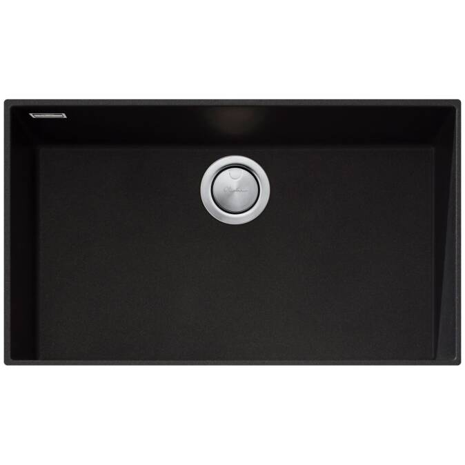 Oliveri Santorini Mega Bowl Undermount Sink Black ST-BL1590UOF