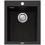 Santorini Black Standard Bowl Topmount Sink